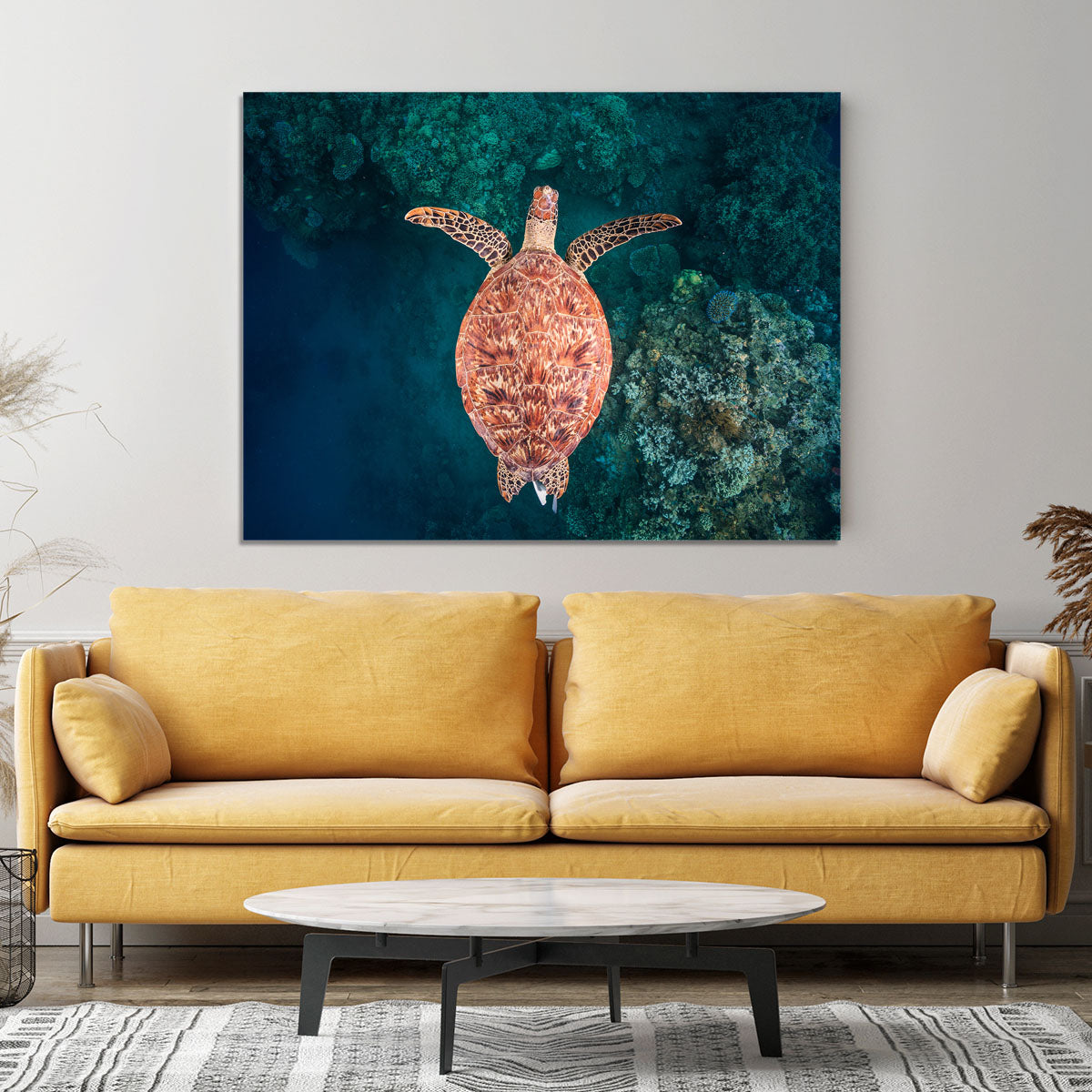 Flying Over The Reef Canvas Print or Poster - Canvas Art Rocks - 4
