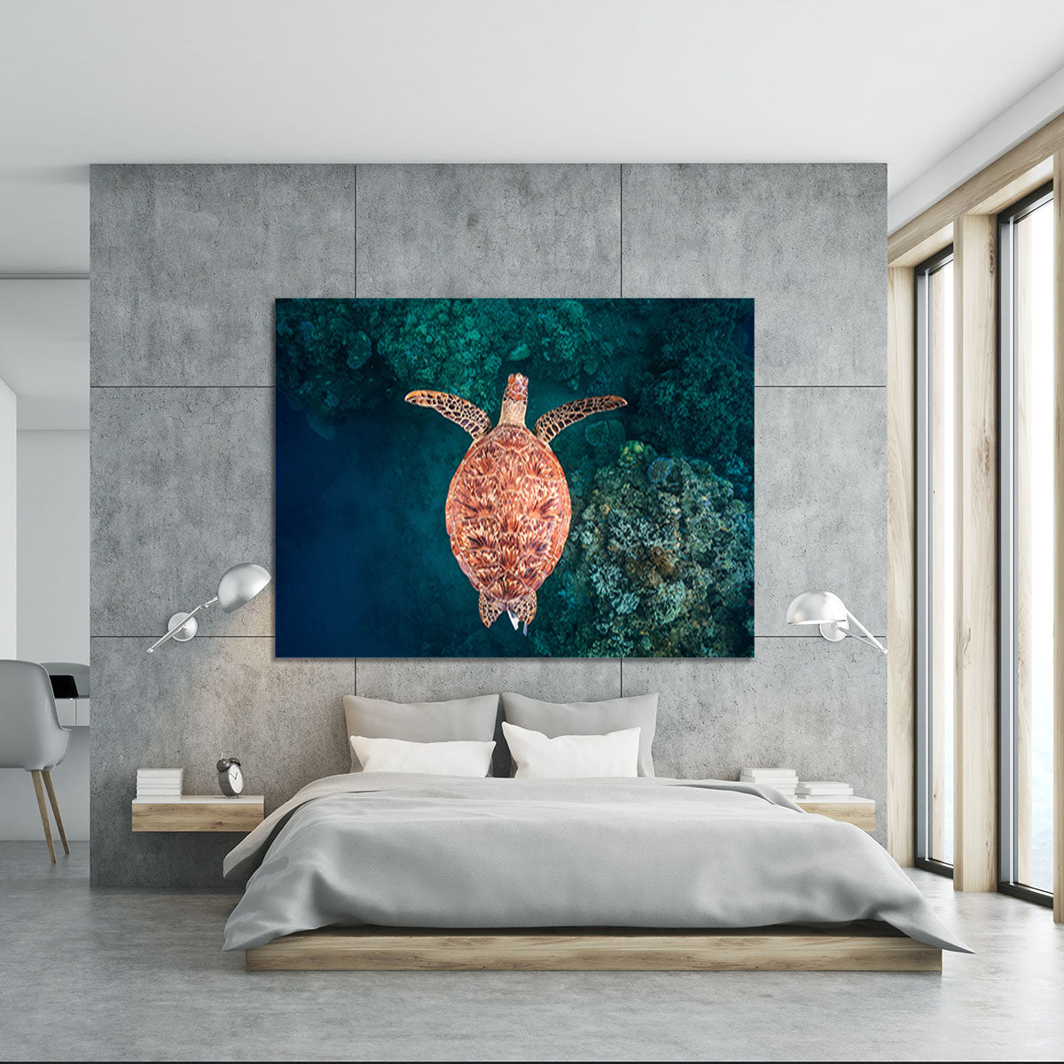Flying Over The Reef Canvas Print or Poster - Canvas Art Rocks - 5