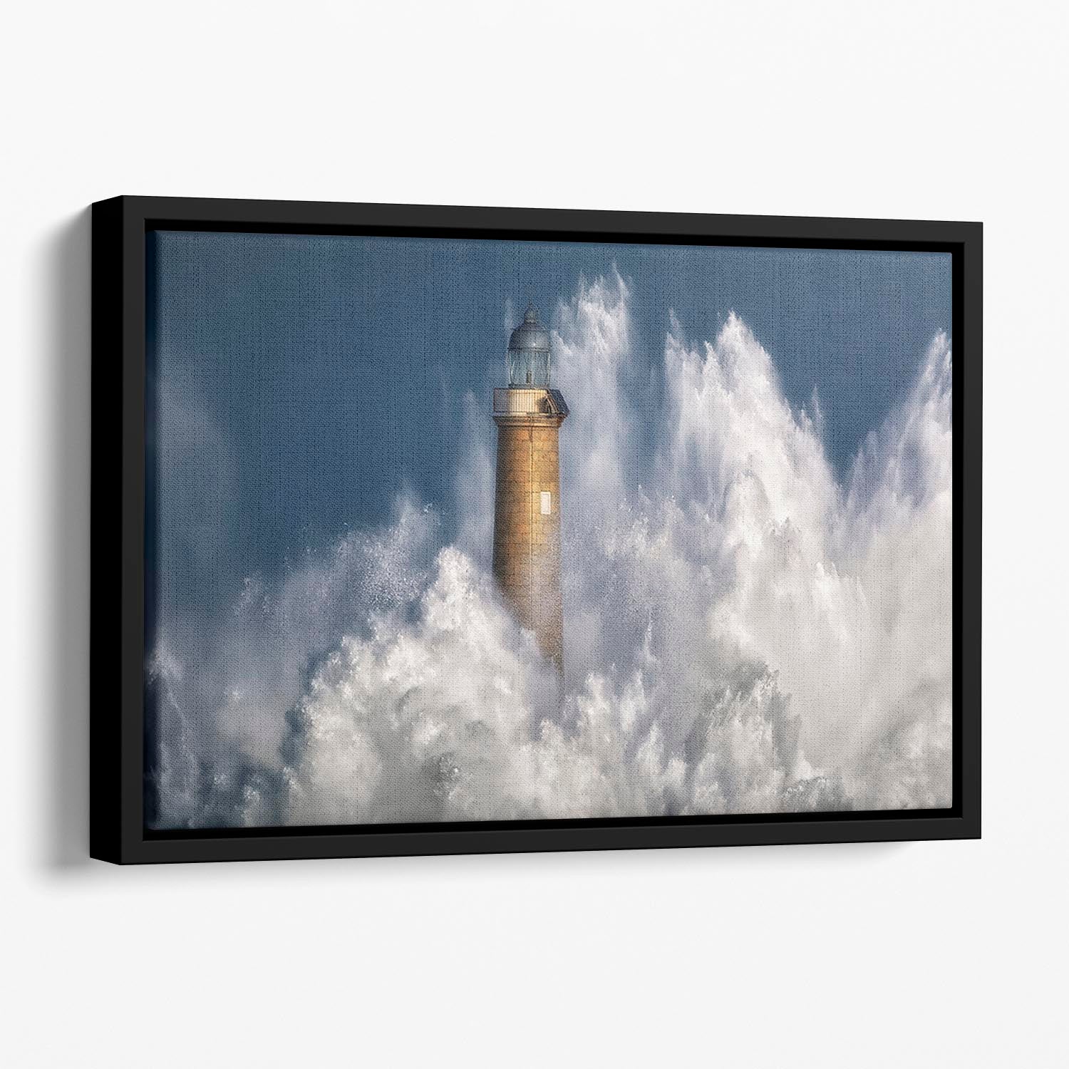 The Power Of The Sea Floating Framed Canvas - Canvas Art Rocks - 1