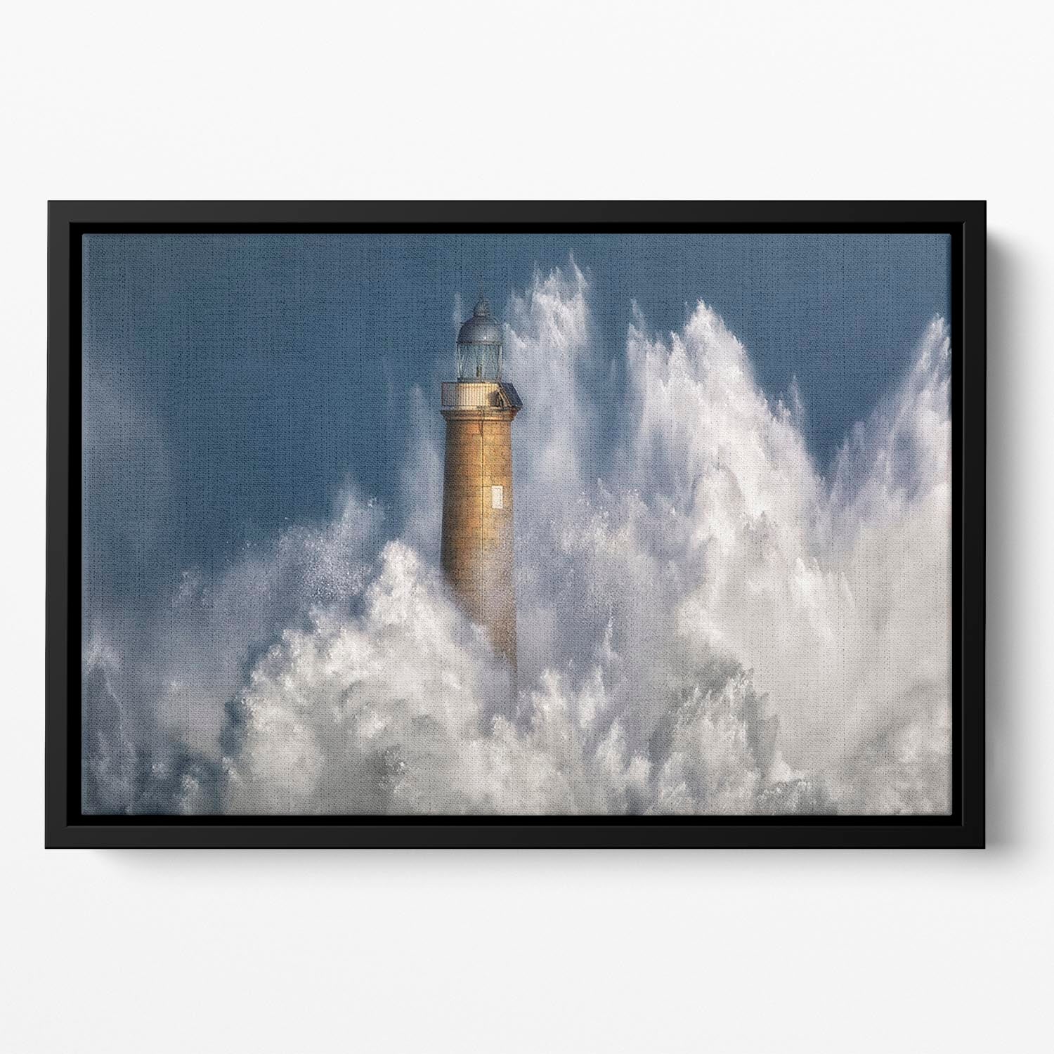 The Power Of The Sea Floating Framed Canvas - Canvas Art Rocks - 2