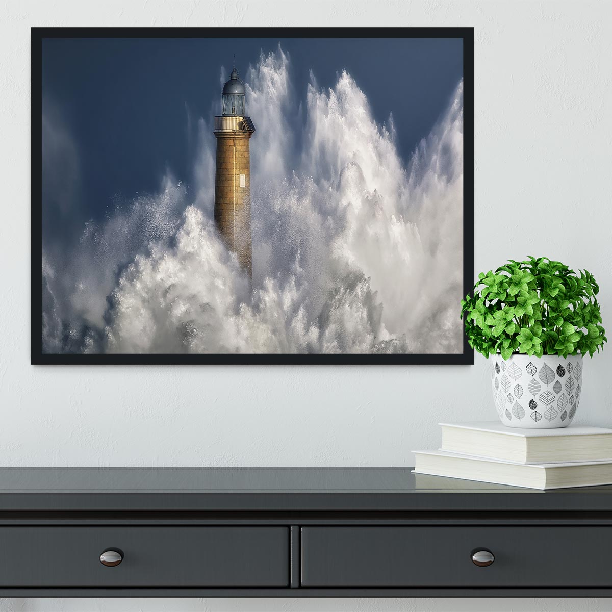 The Power Of The Sea Framed Print - Canvas Art Rocks - 2