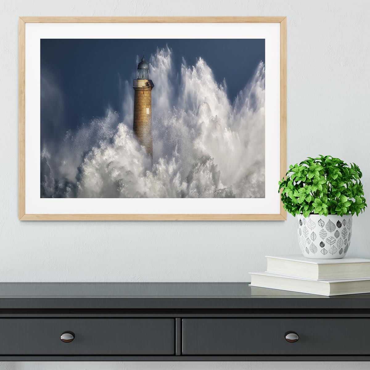 The Power Of The Sea Framed Print - Canvas Art Rocks - 3