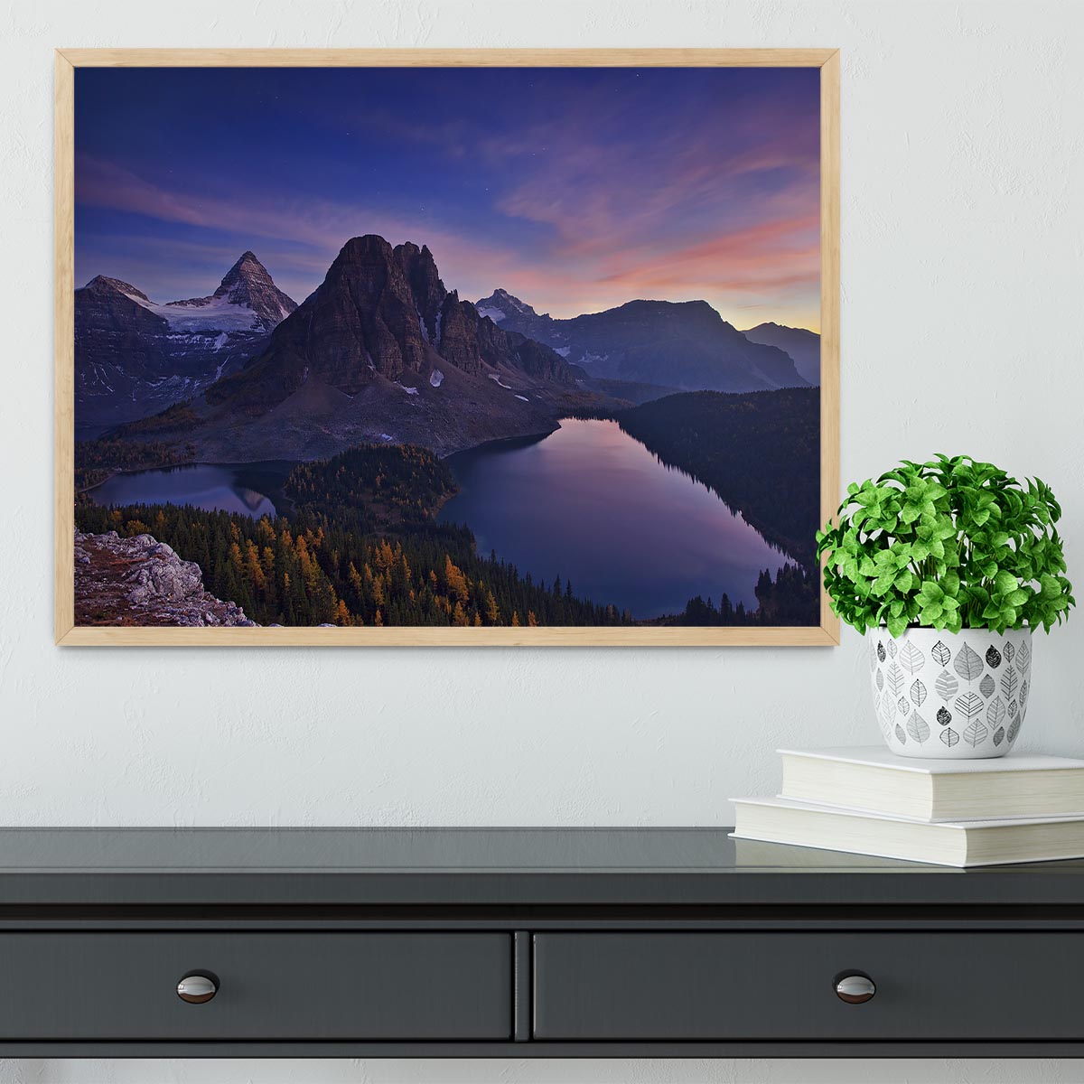 Twilight At Mount Assiniboine Framed Print - Canvas Art Rocks - 4