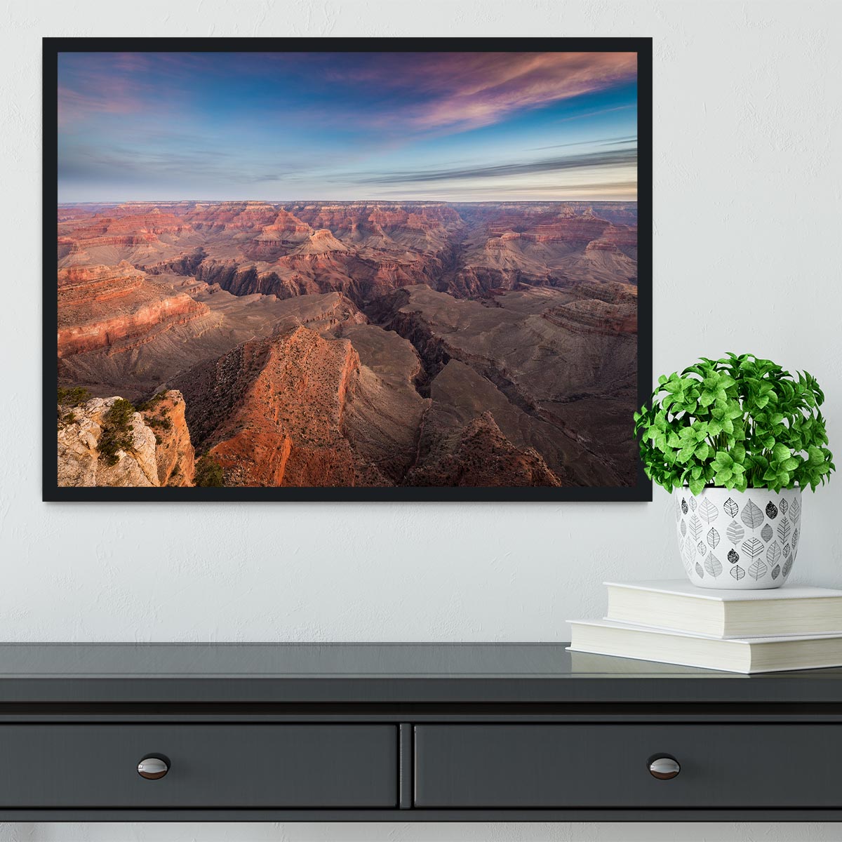 South Rim Sunrise Framed Print - Canvas Art Rocks - 2