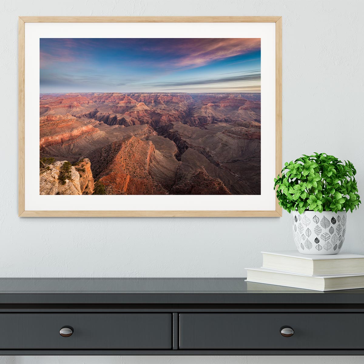 South Rim Sunrise Framed Print - Canvas Art Rocks - 3