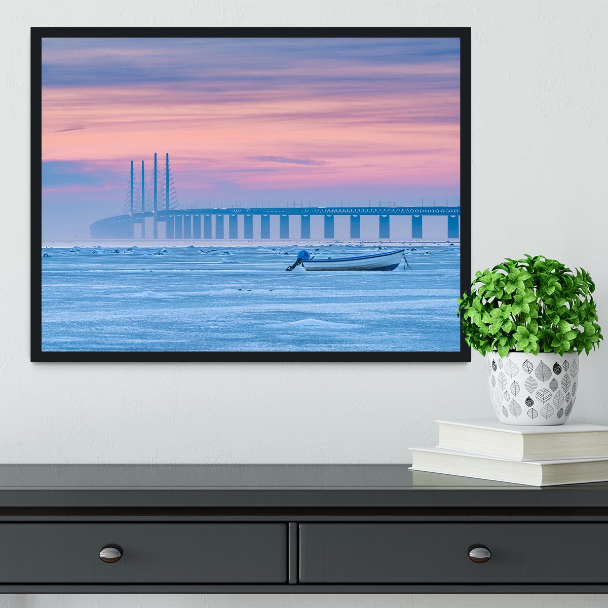 Frozen Sea Framed Print - Canvas Art Rocks - 2