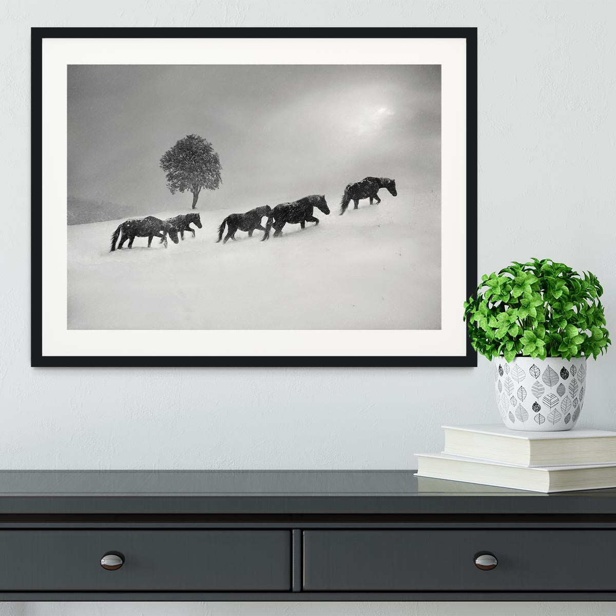 Icelandic Horses Framed Print - Canvas Art Rocks - 1