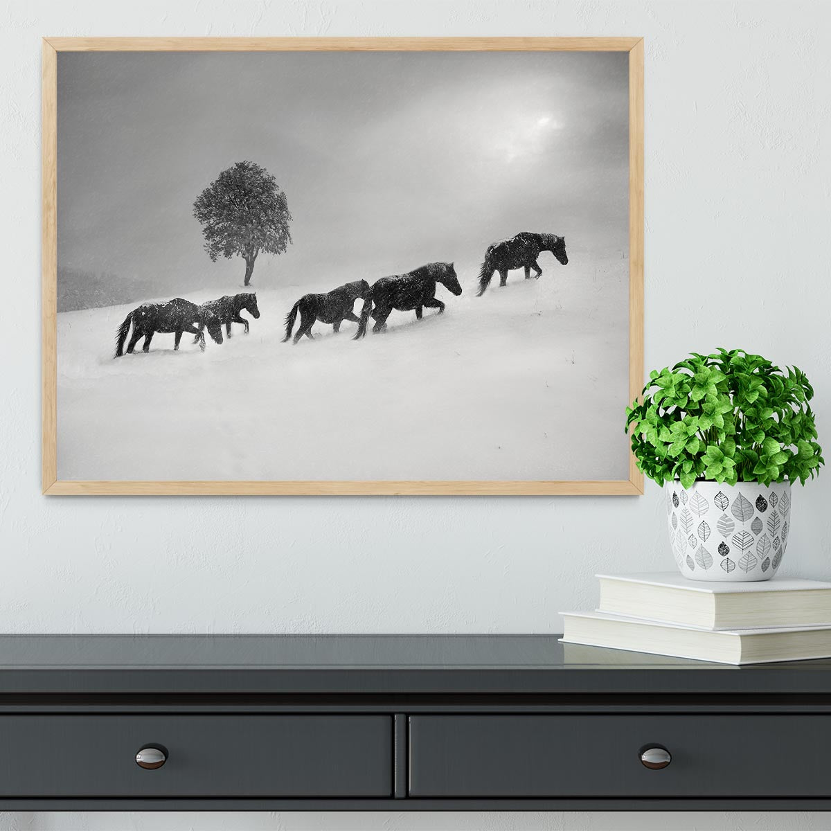 Icelandic Horses Framed Print - Canvas Art Rocks - 4