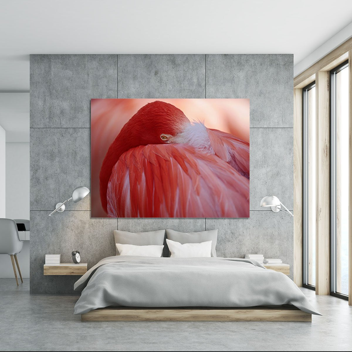 Red Flamingo Canvas Print or Poster - Canvas Art Rocks - 5