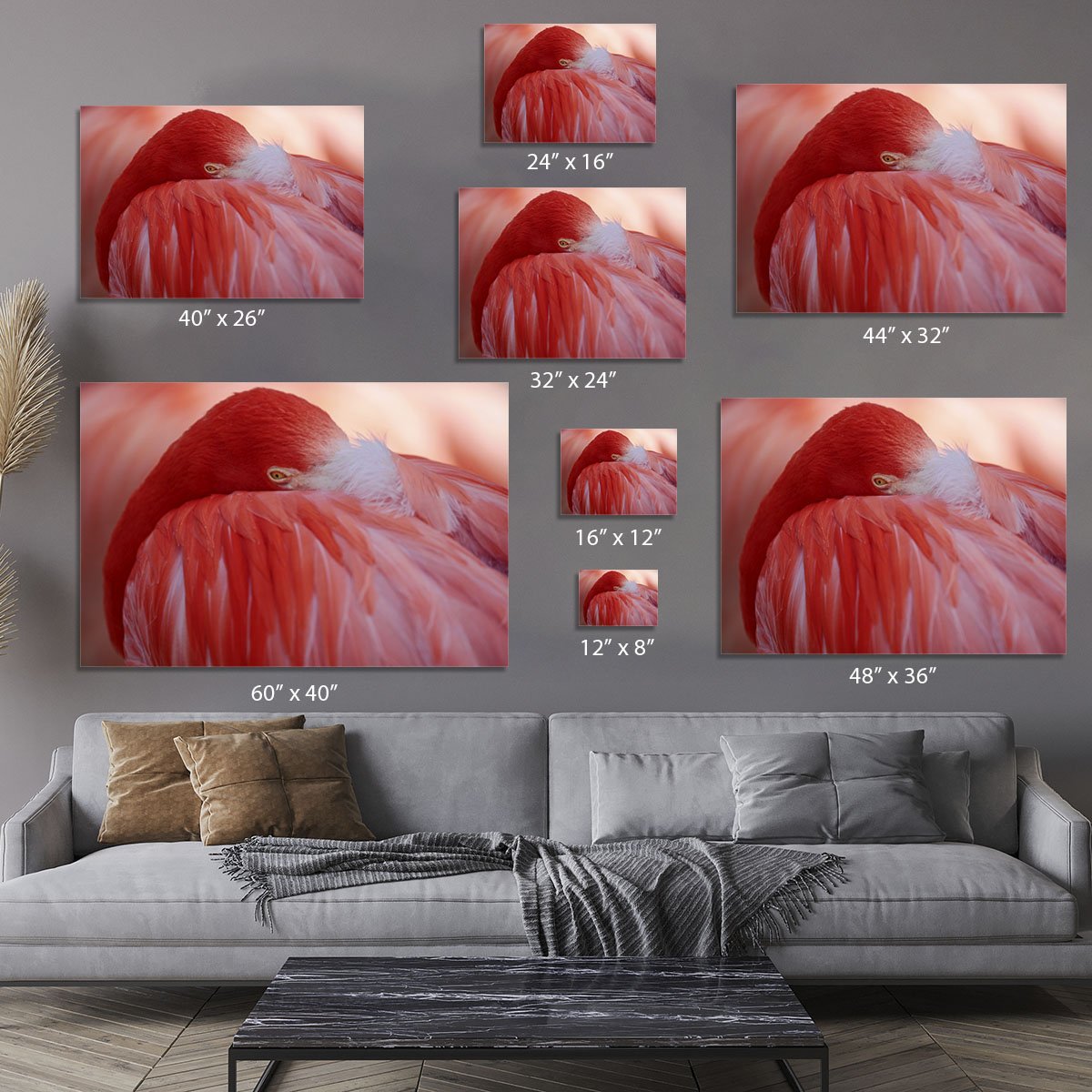 Red Flamingo Canvas Print or Poster - Canvas Art Rocks - 7