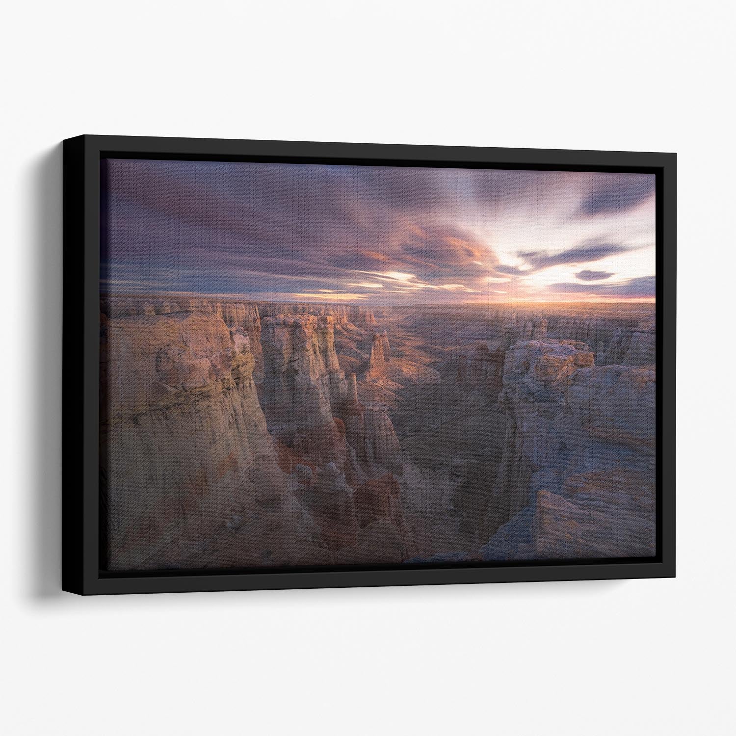 Above And Beyond Valley Floating Framed Canvas - Canvas Art Rocks - 1