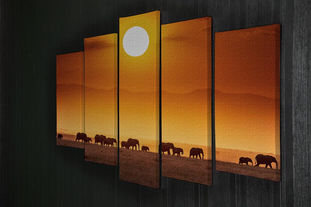 Sunrise Parade 5 Split Panel Canvas - Canvas Art Rocks - 2