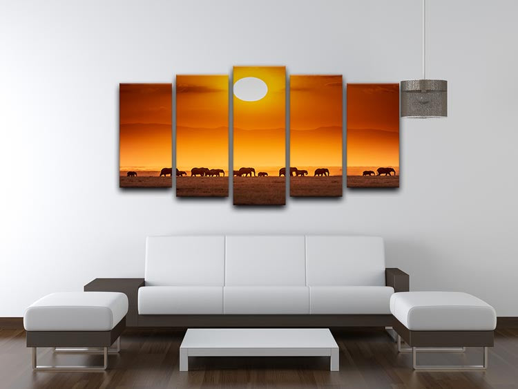 Sunrise Parade 5 Split Panel Canvas - Canvas Art Rocks - 3