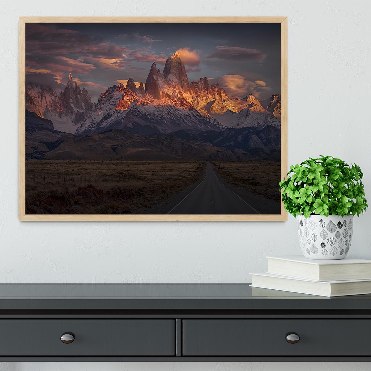 Burning Peak Framed Print - Canvas Art Rocks - 4