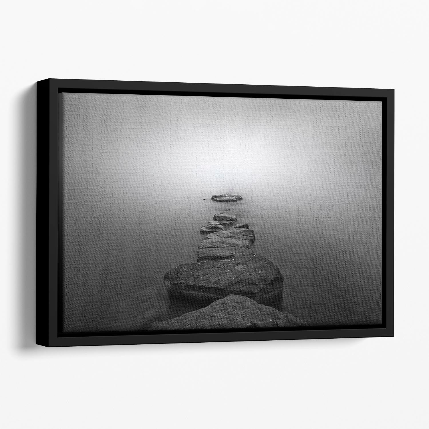 Stones Ii Floating Framed Canvas - Canvas Art Rocks - 1