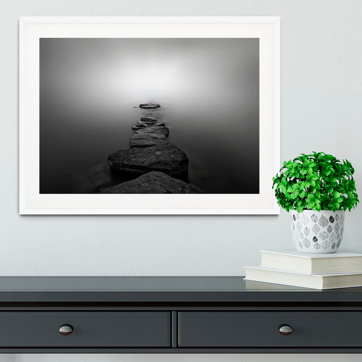 Stones Ii Framed Print - Canvas Art Rocks - 5