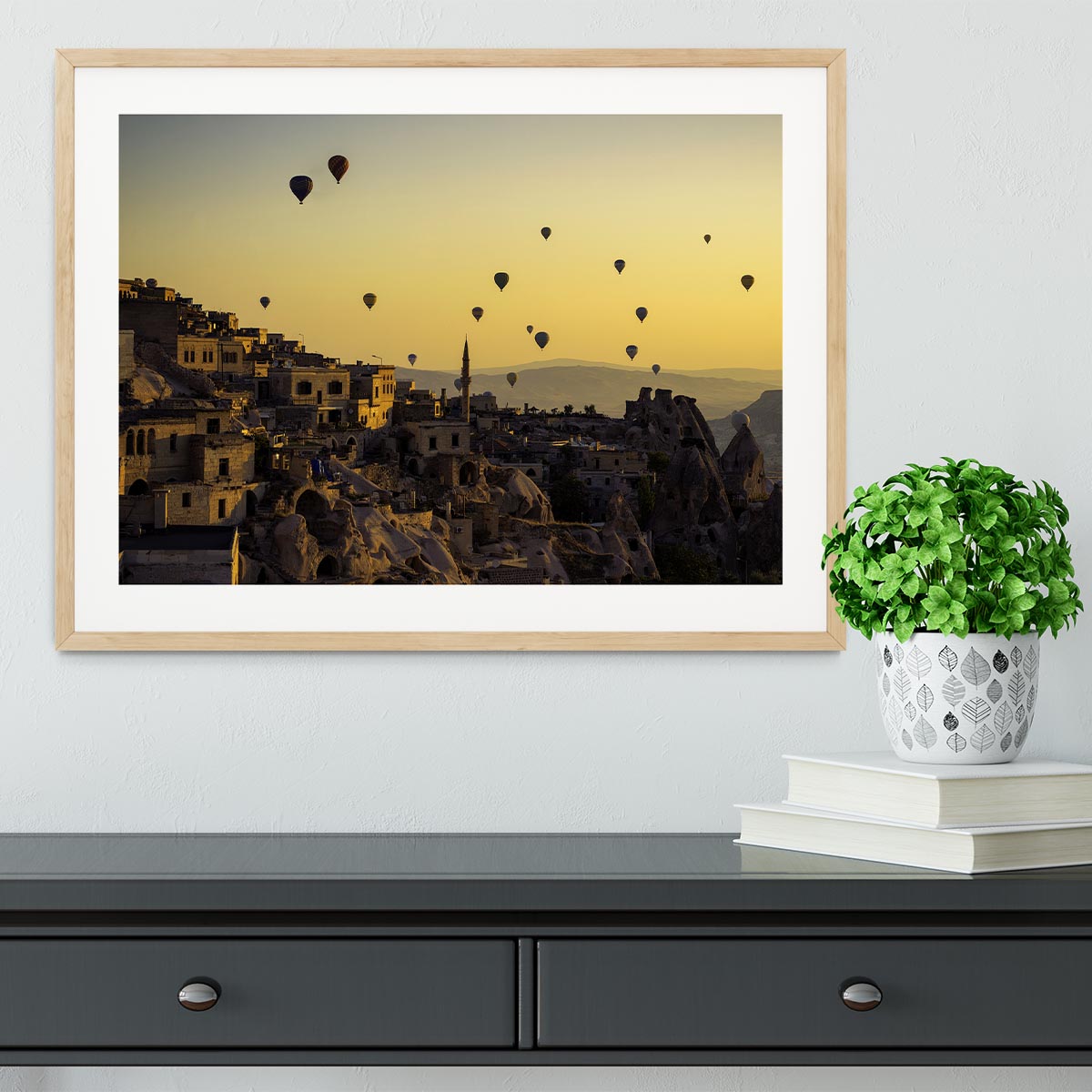 Sunrise Over Cappadocia Framed Print - Canvas Art Rocks - 3