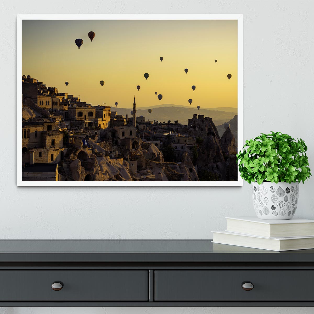 Sunrise Over Cappadocia Framed Print - Canvas Art Rocks -6