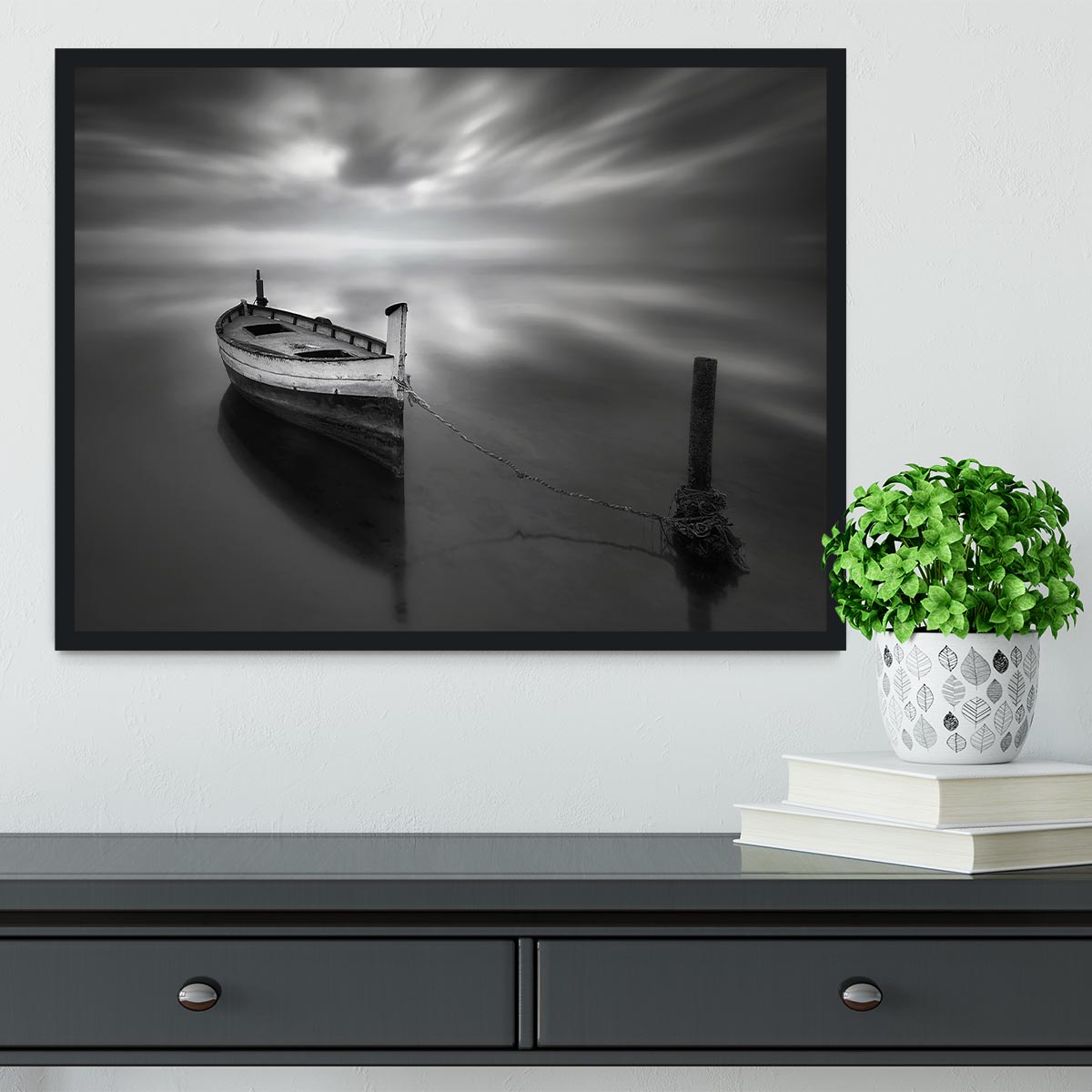 The Boat Ii Framed Print - Canvas Art Rocks - 2