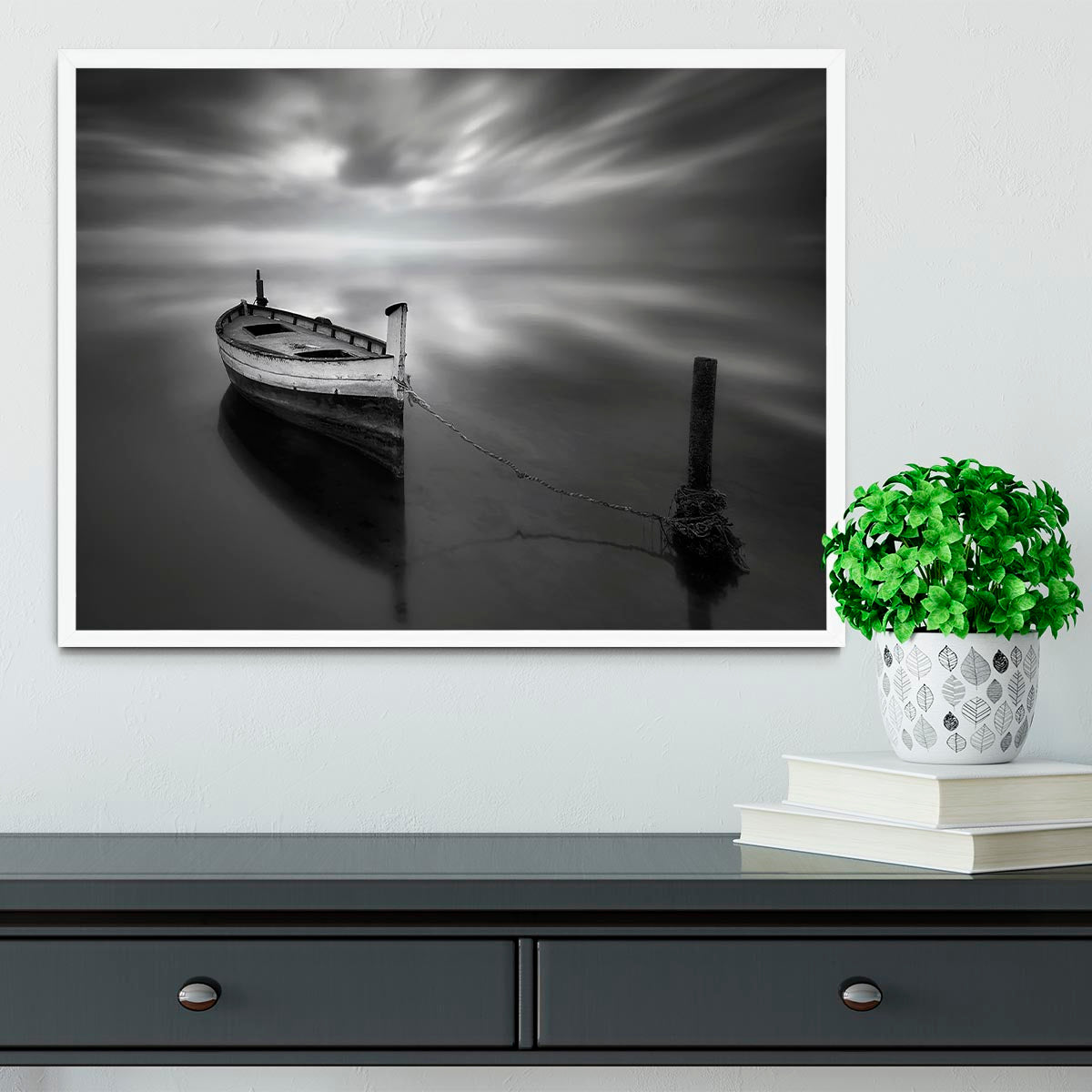 The Boat Ii Framed Print - Canvas Art Rocks -6