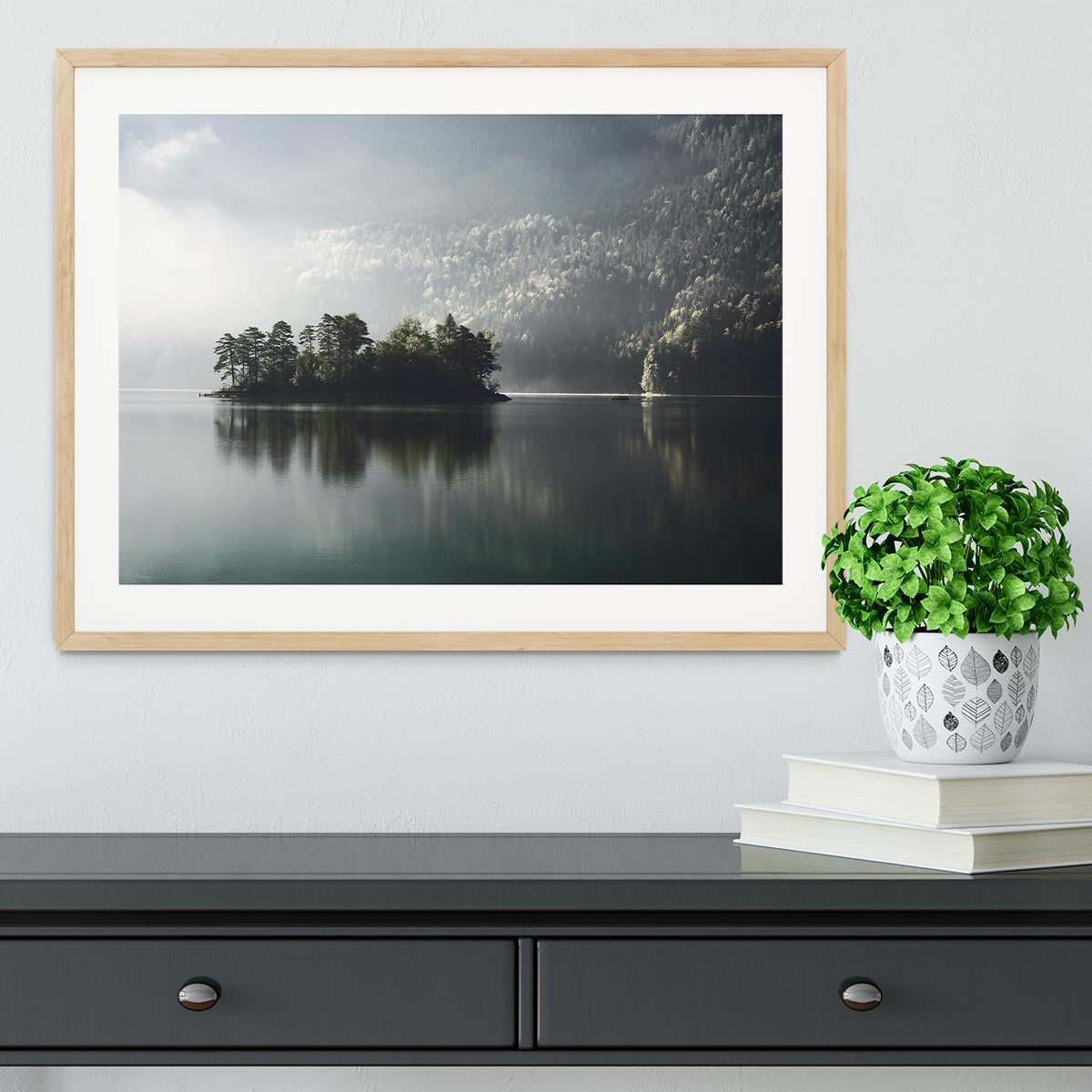 Morning Fog Clearing Framed Print - Canvas Art Rocks - 3