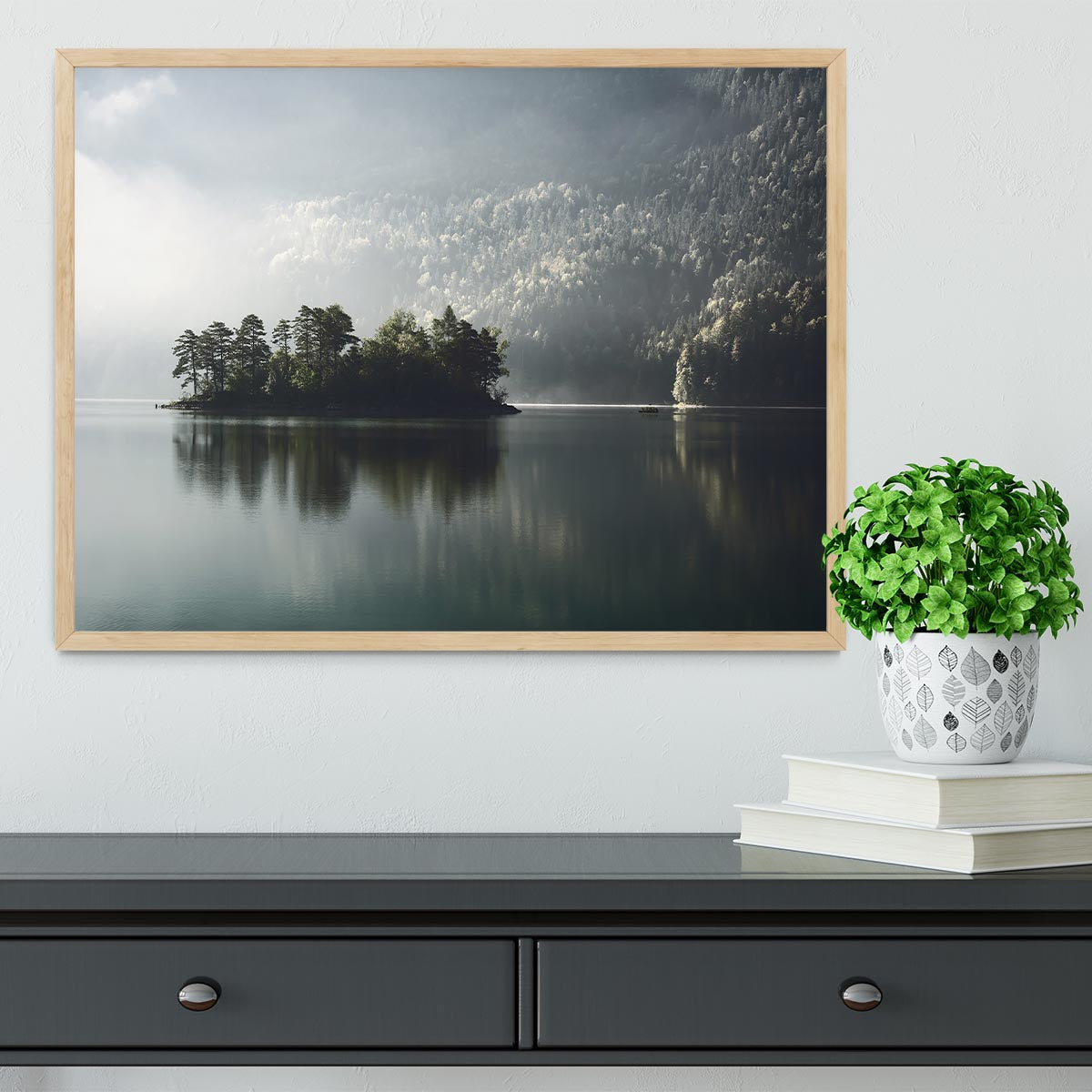 Morning Fog Clearing Framed Print - Canvas Art Rocks - 4