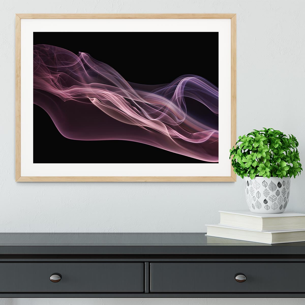 Floating Purple In Pink Framed Print - Canvas Art Rocks - 3