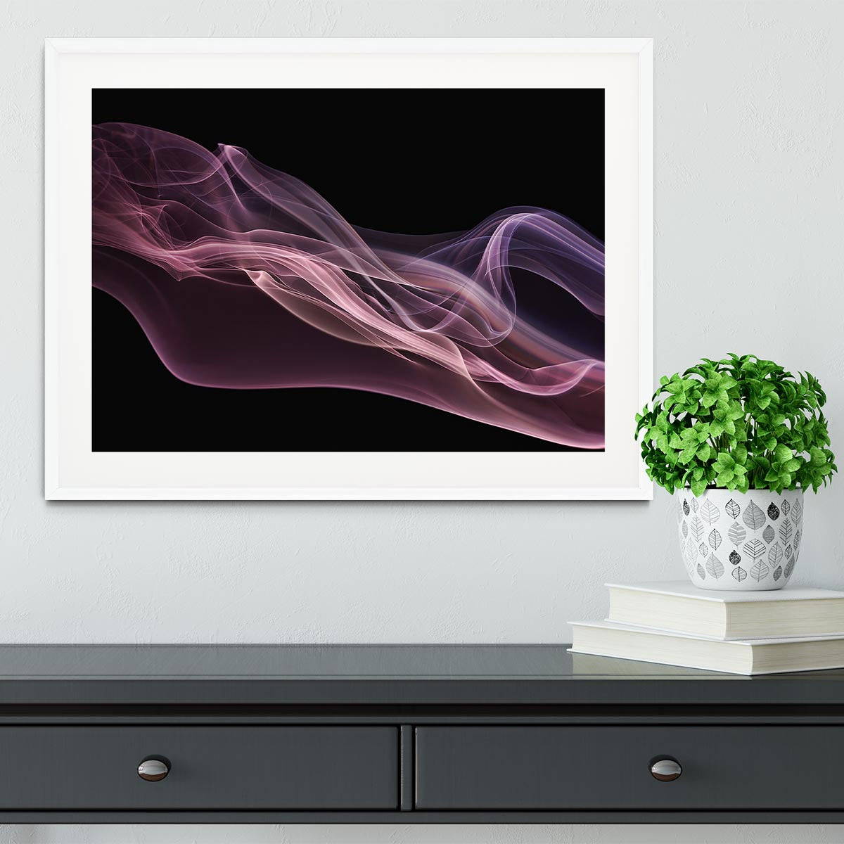 Floating Purple In Pink Framed Print - Canvas Art Rocks - 5