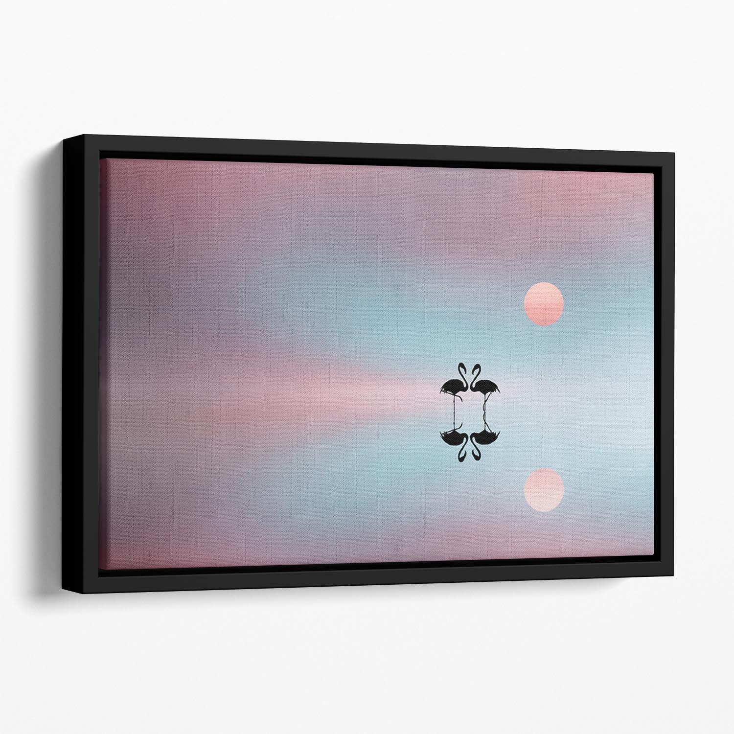 Flamingo Floating Framed Canvas - 1x - 1