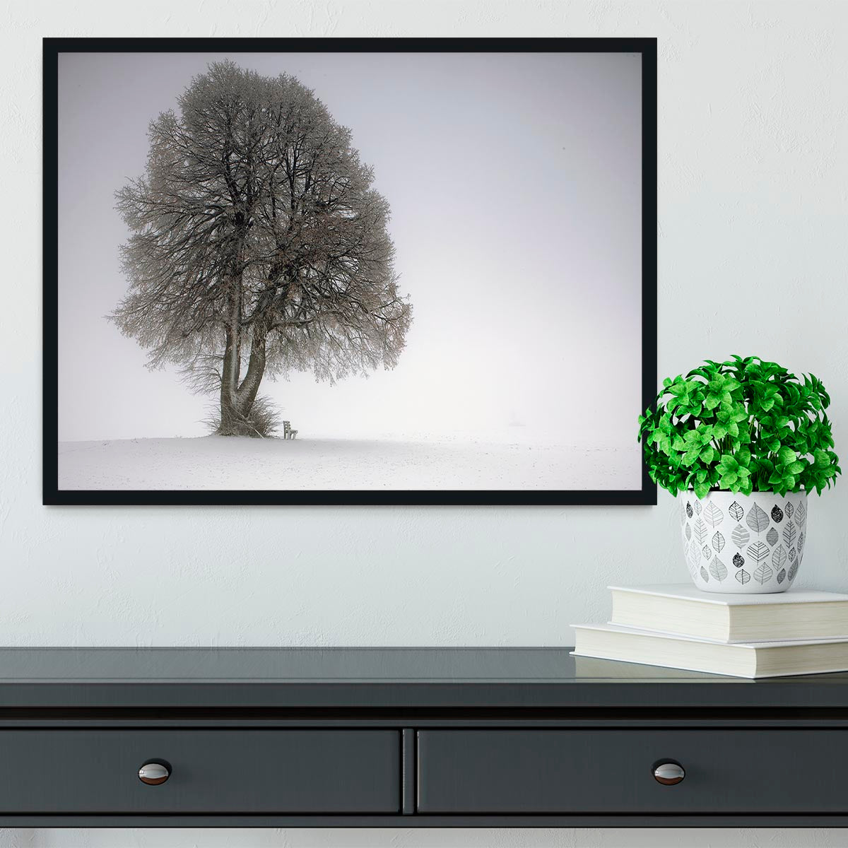 Winter Tree Framed Print - Canvas Art Rocks - 2