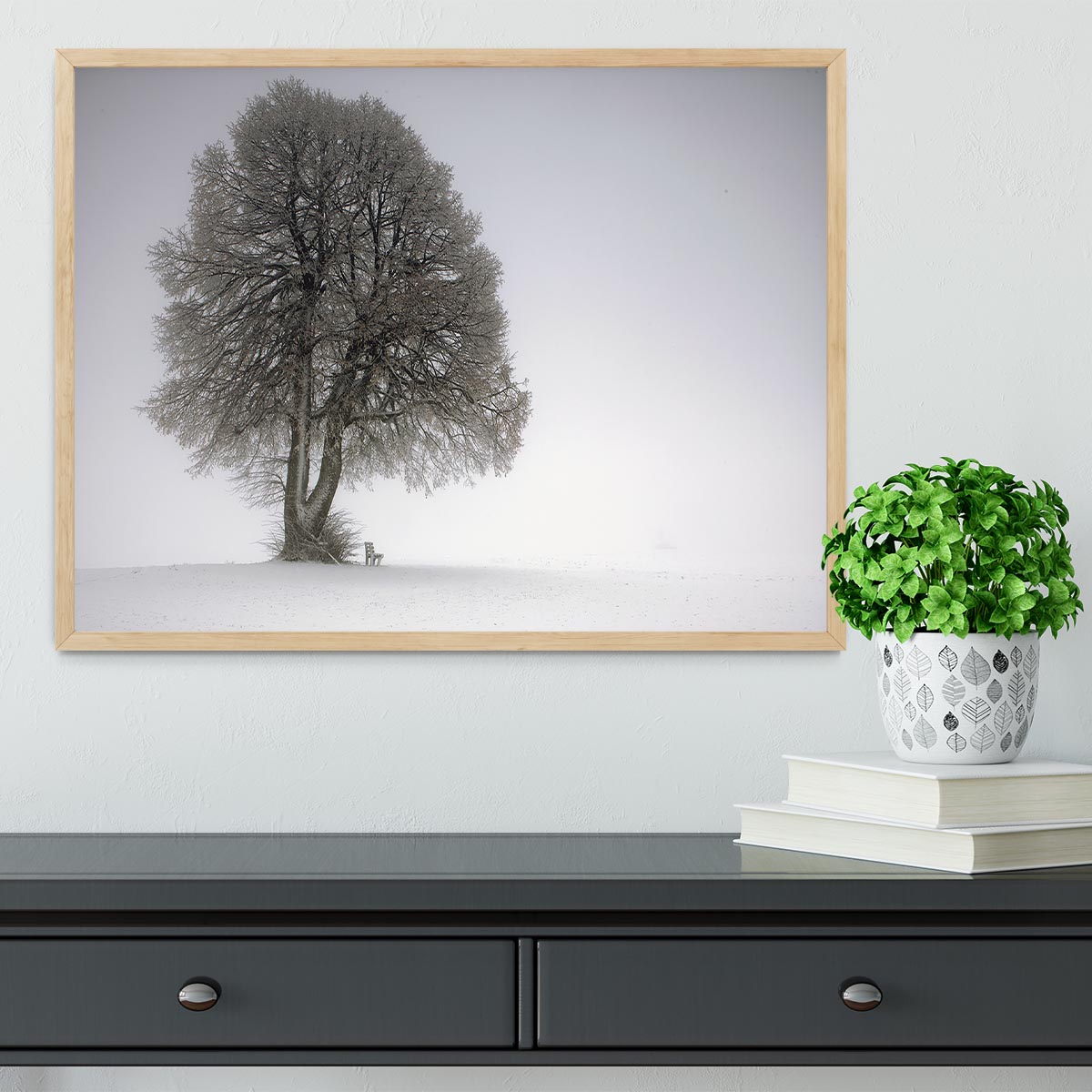 Winter Tree Framed Print - Canvas Art Rocks - 4