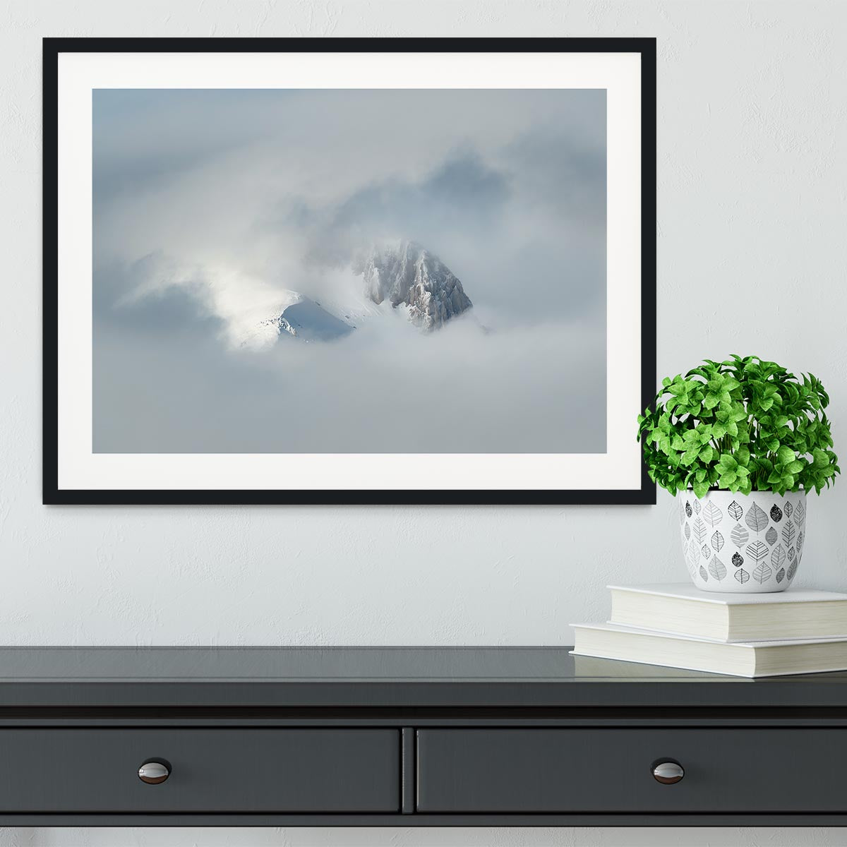 Mountain Peak Framed Print - Canvas Art Rocks - 1