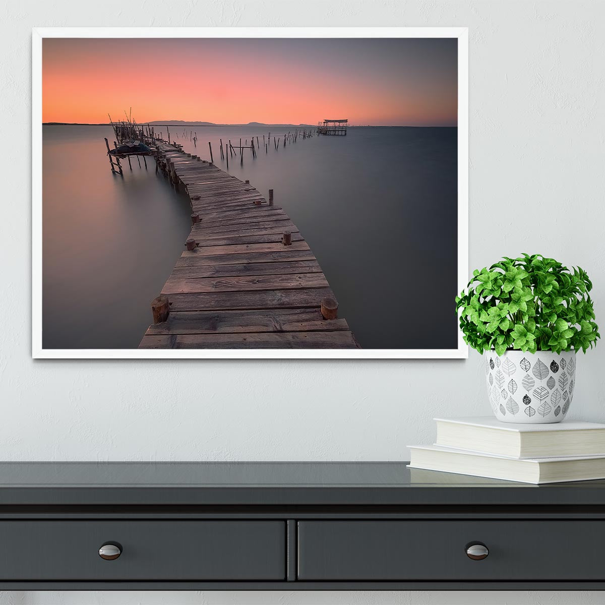 Palafitte Framed Print - Canvas Art Rocks -6