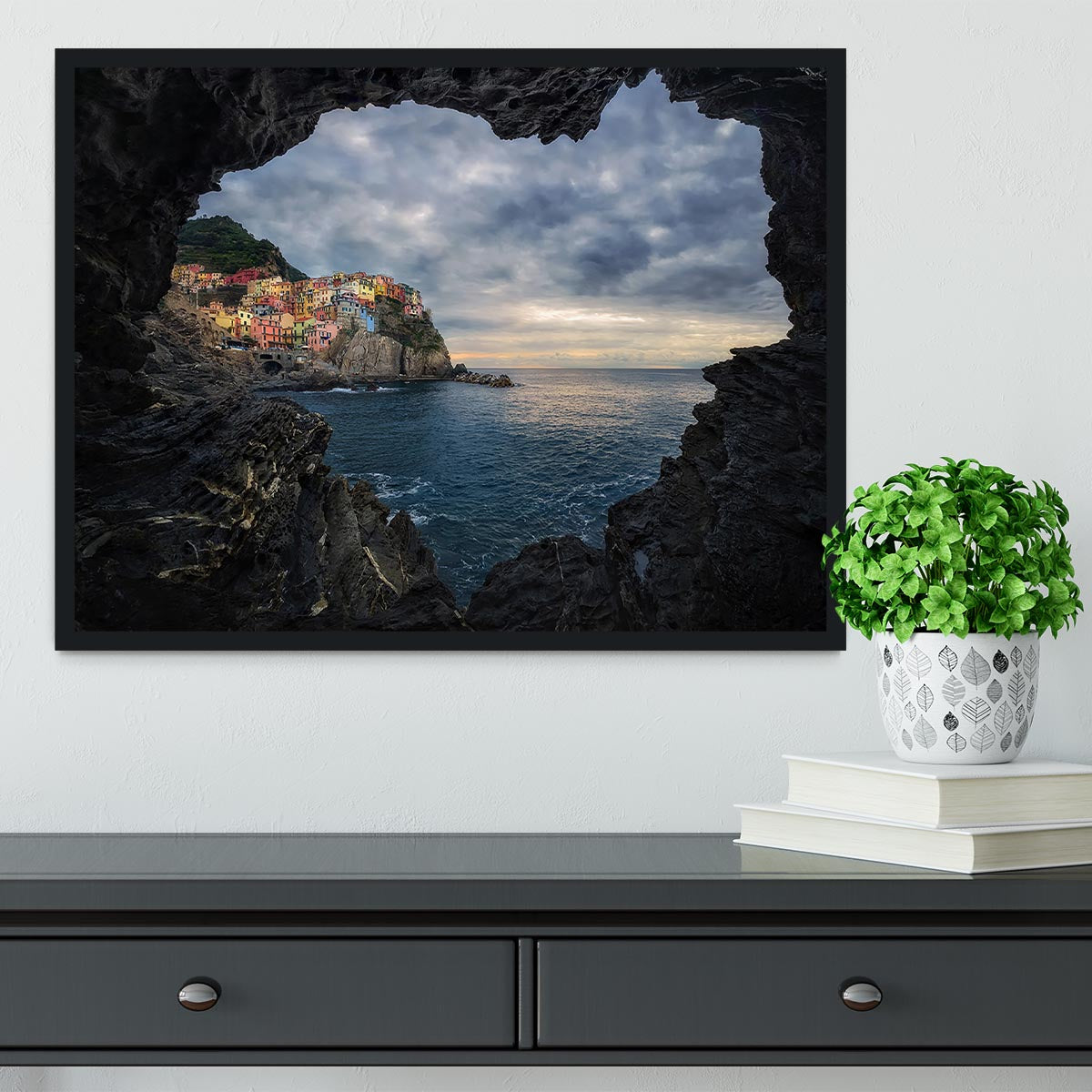 I Love Manarola Framed Print - Canvas Art Rocks - 2