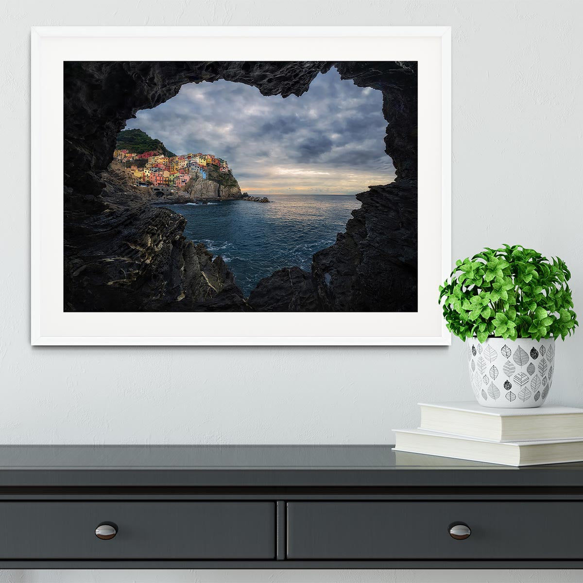 I Love Manarola Framed Print - Canvas Art Rocks - 5