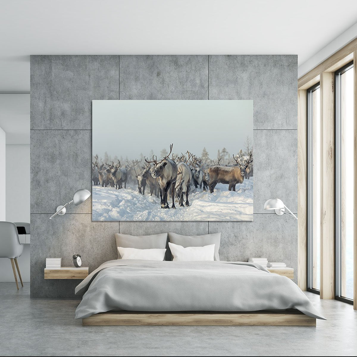 Reindeers Canvas Print or Poster - Canvas Art Rocks - 5