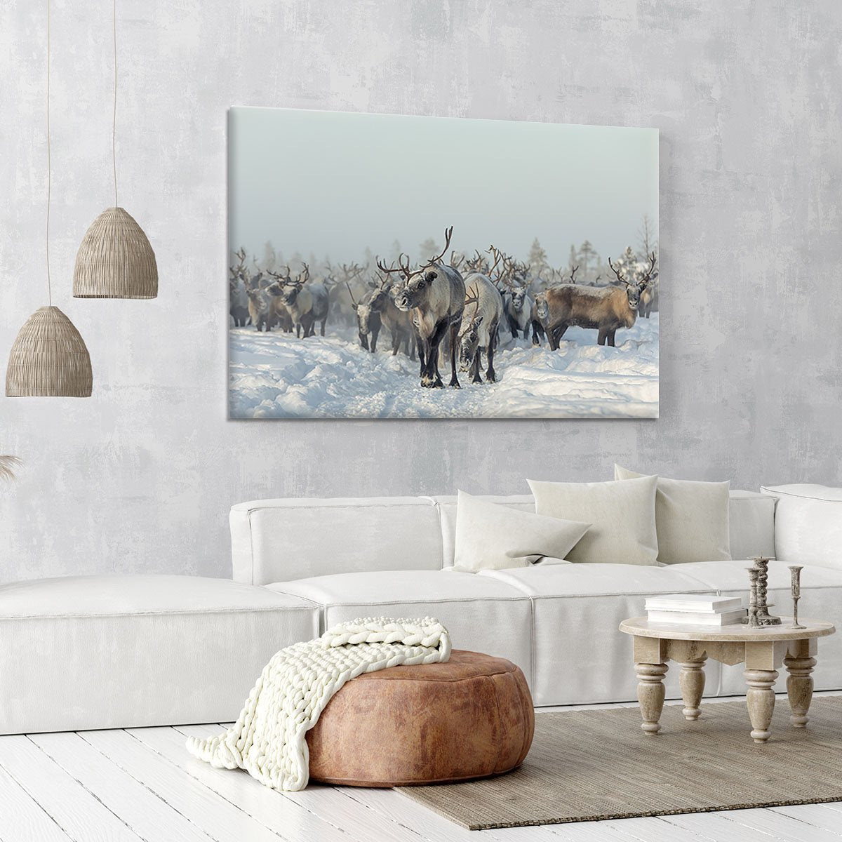 Reindeers Canvas Print or Poster - Canvas Art Rocks - 6