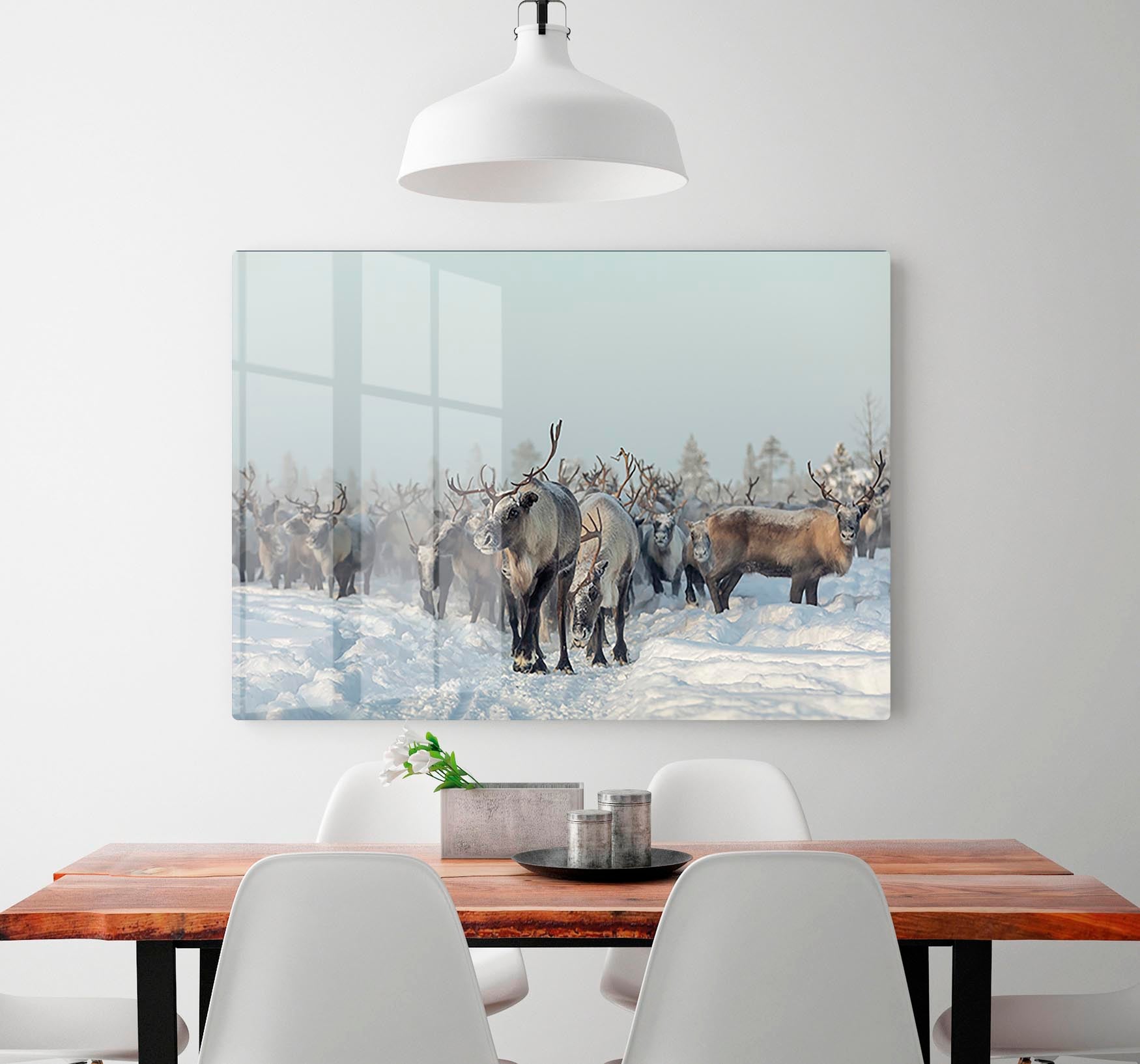 Reindeers HD Metal Print - Canvas Art Rocks - 2