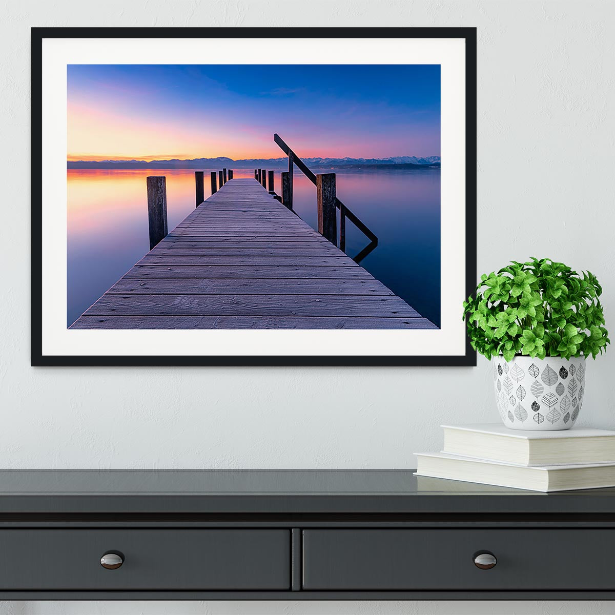 At The Lake Framed Print - Canvas Art Rocks - 1