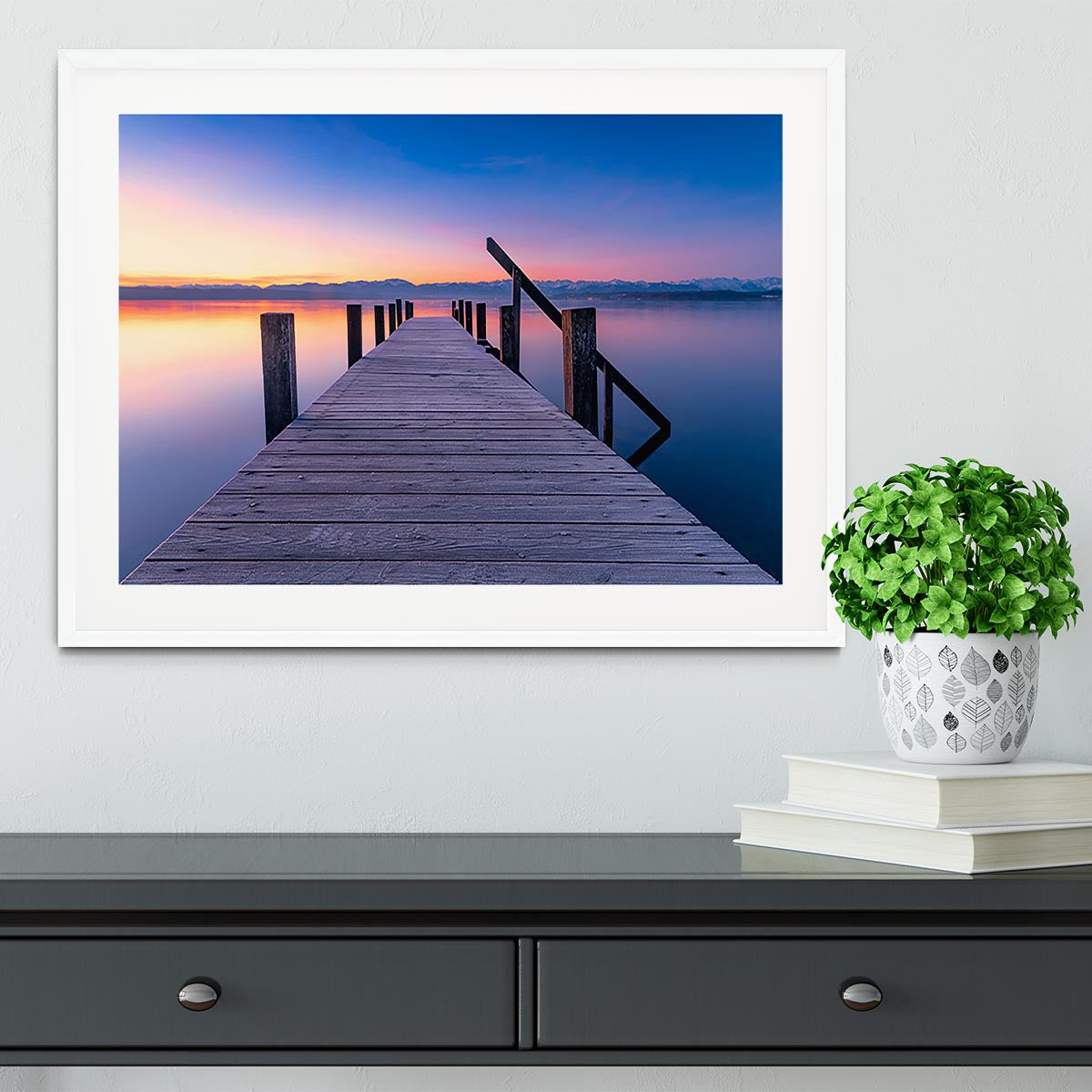 At The Lake Framed Print - Canvas Art Rocks - 5