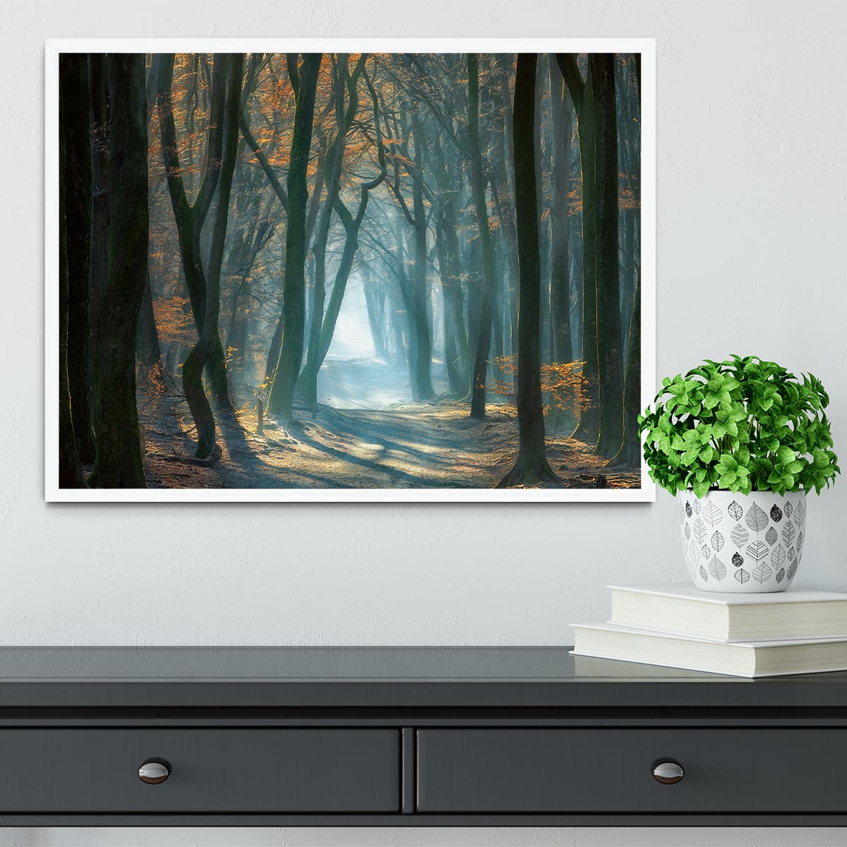 Cold Light Framed Print - Canvas Art Rocks -6