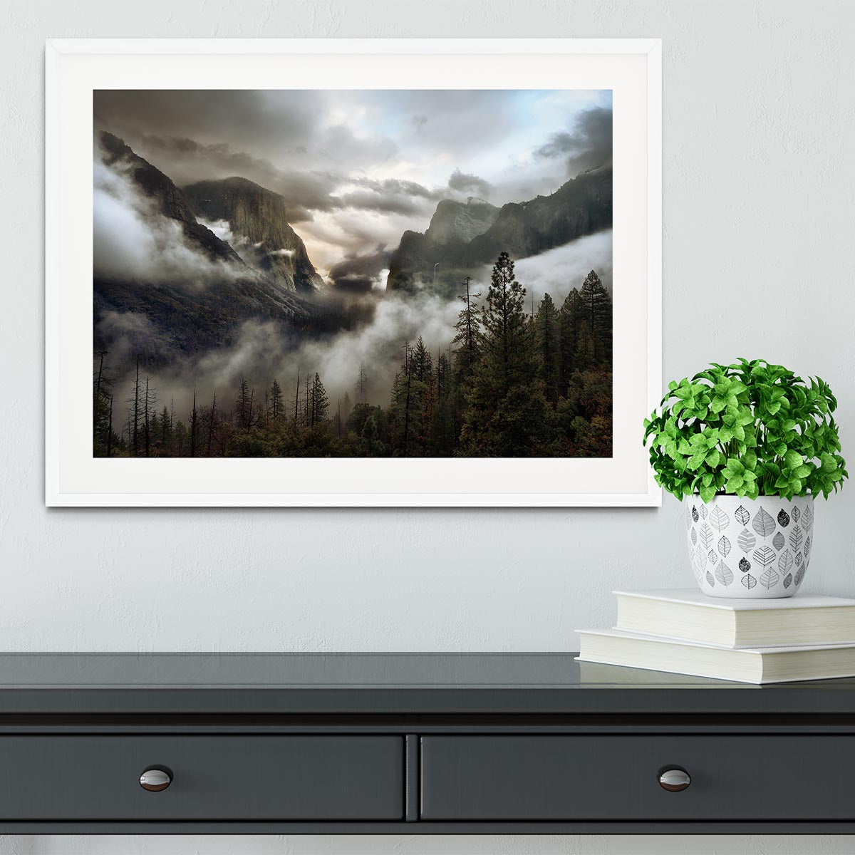 Upper Valley Morning Framed Print - Canvas Art Rocks - 5