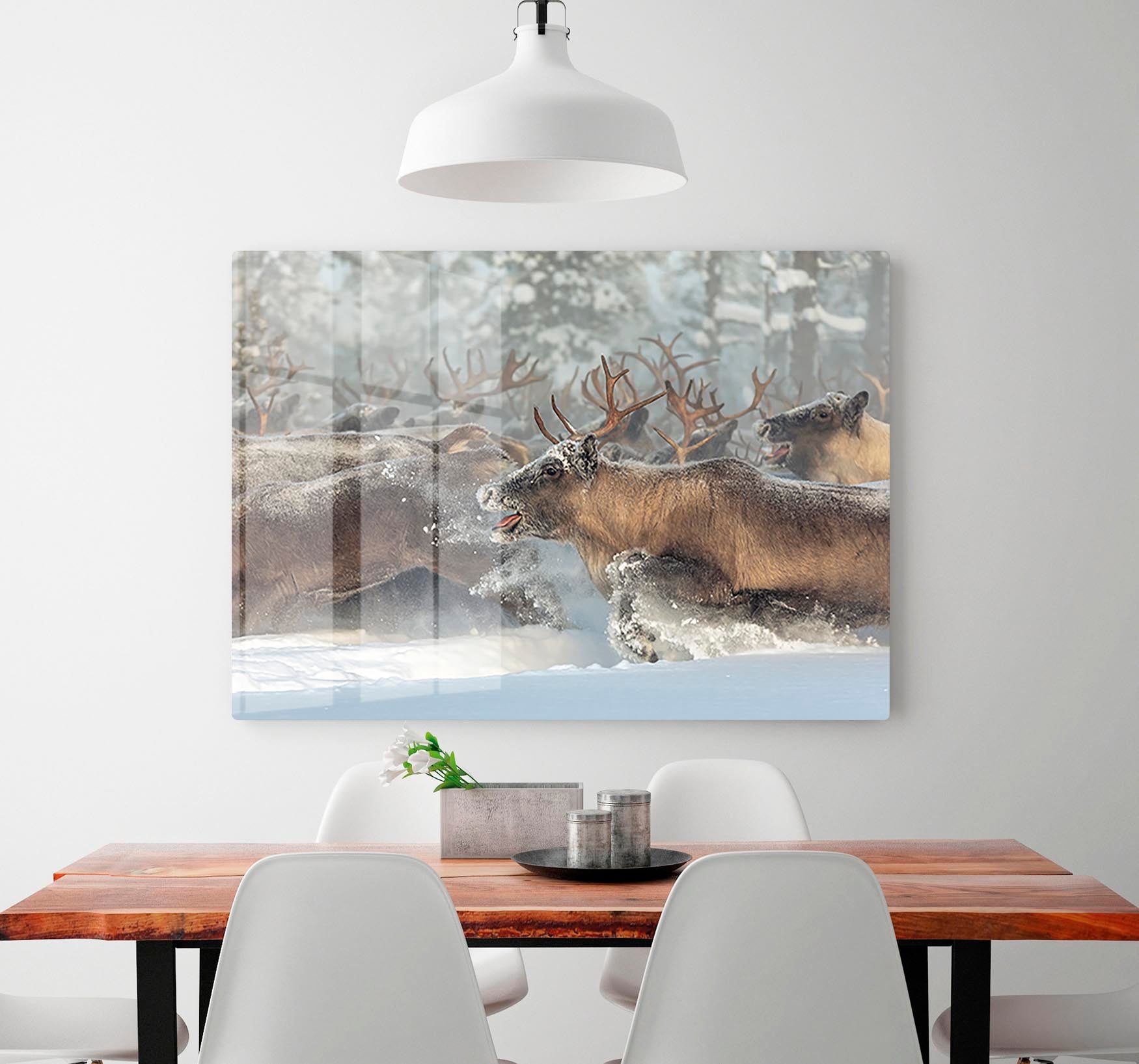 Reindeers III HD Metal Print - Canvas Art Rocks - 2