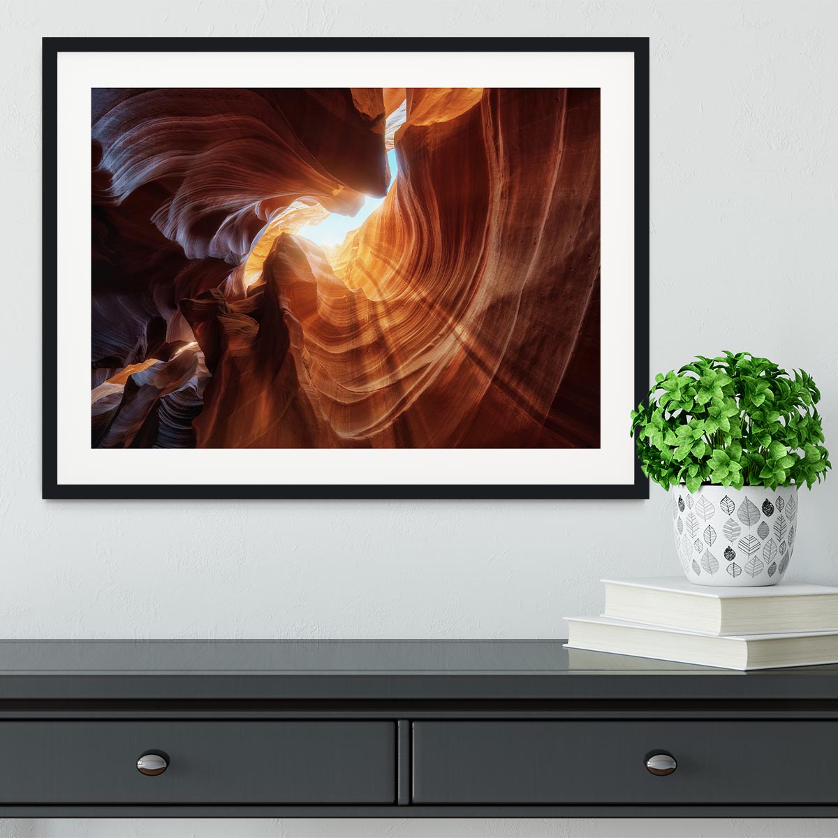 Antelope Hole Framed Print - Canvas Art Rocks - 1