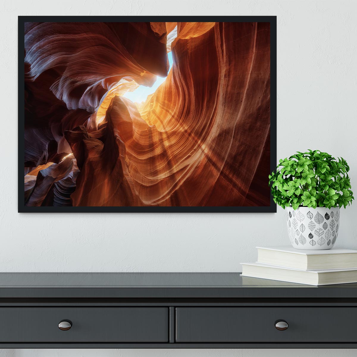 Antelope Hole Framed Print - Canvas Art Rocks - 2