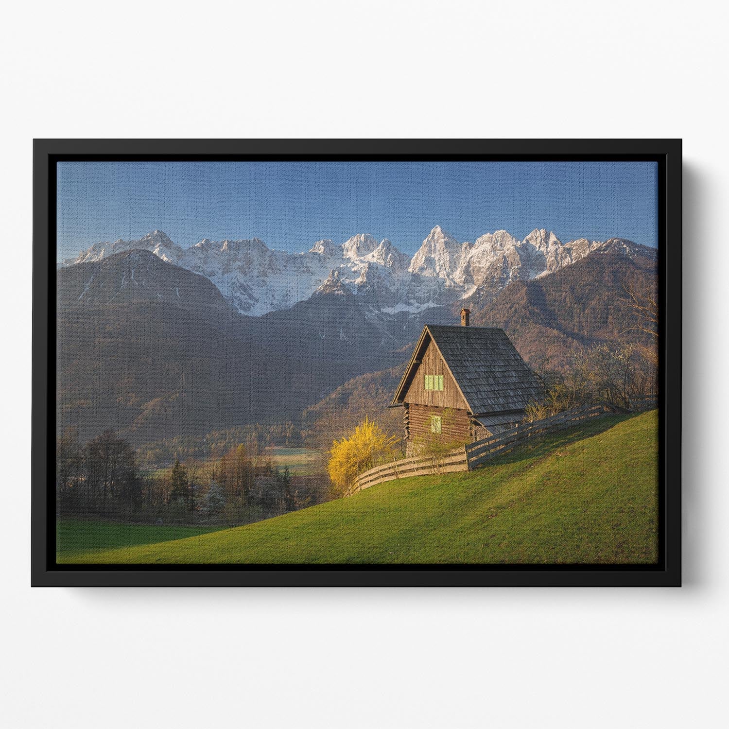 Idyllic Scenery Floating Framed Canvas - Canvas Art Rocks - 2