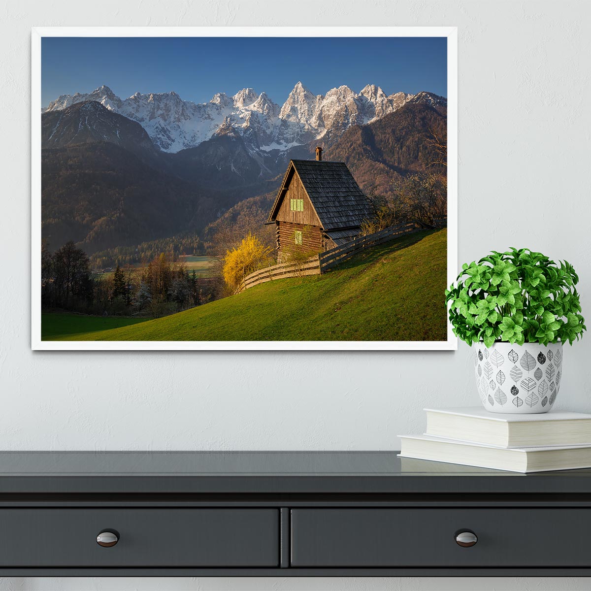 Idyllic Scenery Framed Print - Canvas Art Rocks -6