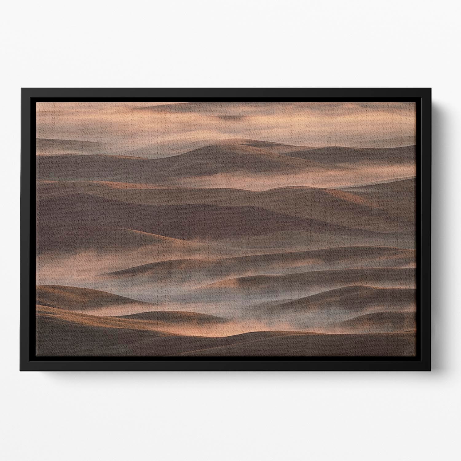 Early Spring Morning At Palouse Floating Framed Canvas - Canvas Art Rocks - 2