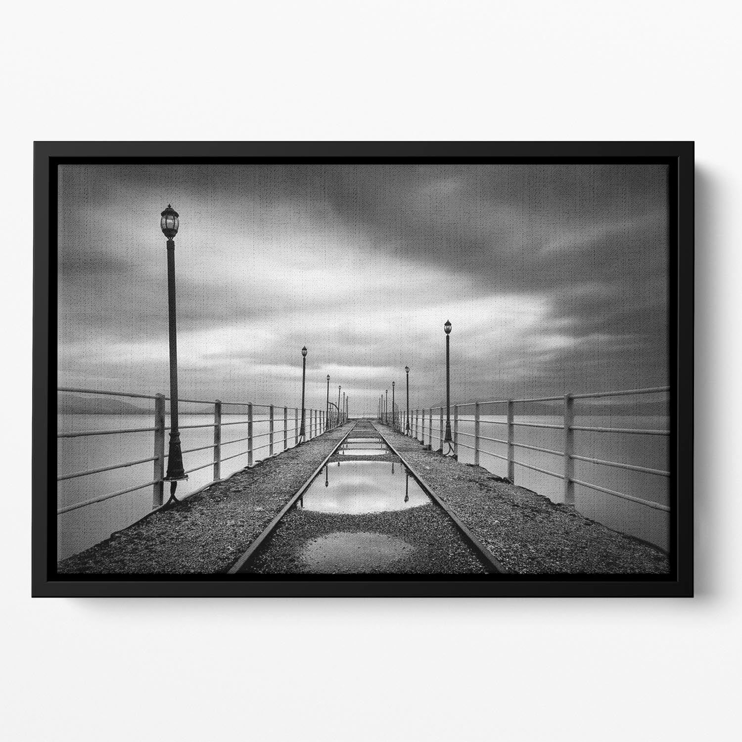 Long Walk Floating Framed Canvas - Canvas Art Rocks - 2