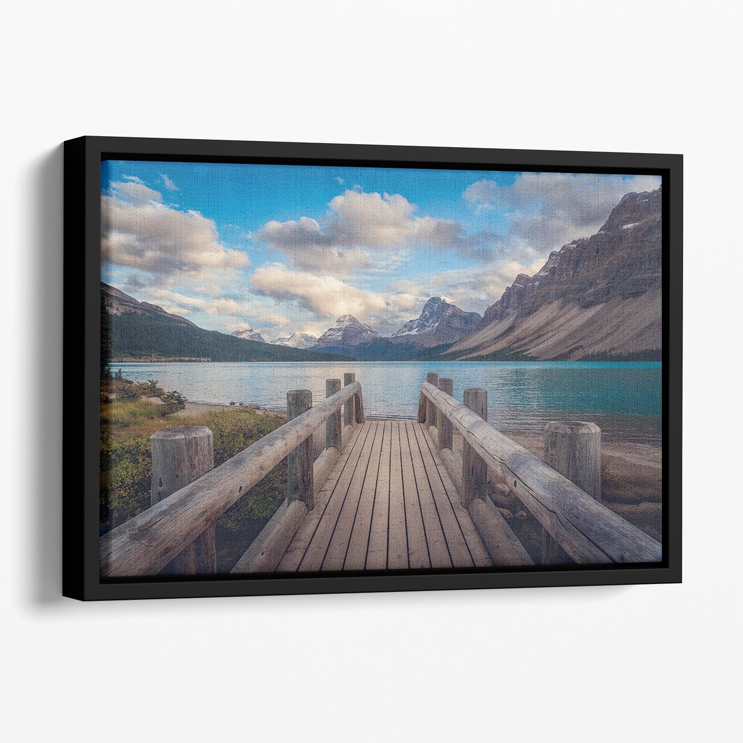 The Bridge Floating Framed Canvas - Canvas Art Rocks - 1